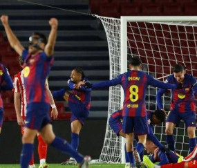 巴萨逆转马竞，豪取西甲五连胜稳居榜首